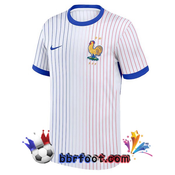 Maillots Equipe De France Exterieur Blanc 2024/2025