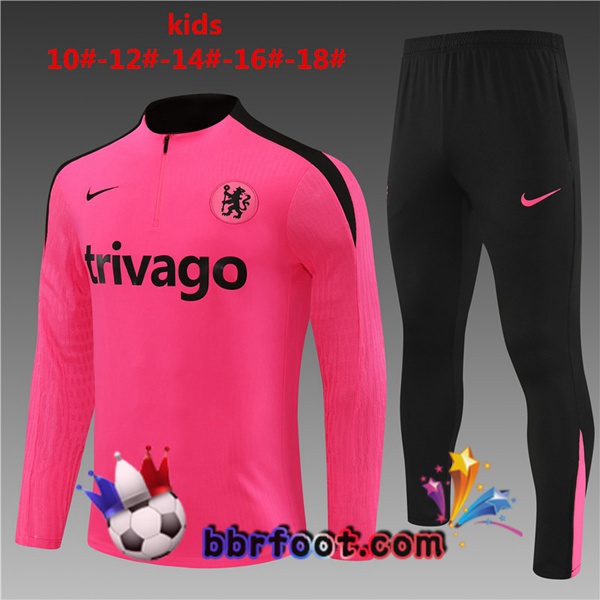 Survetement Foot FC Chelsea Enfant Rose 2024/2025