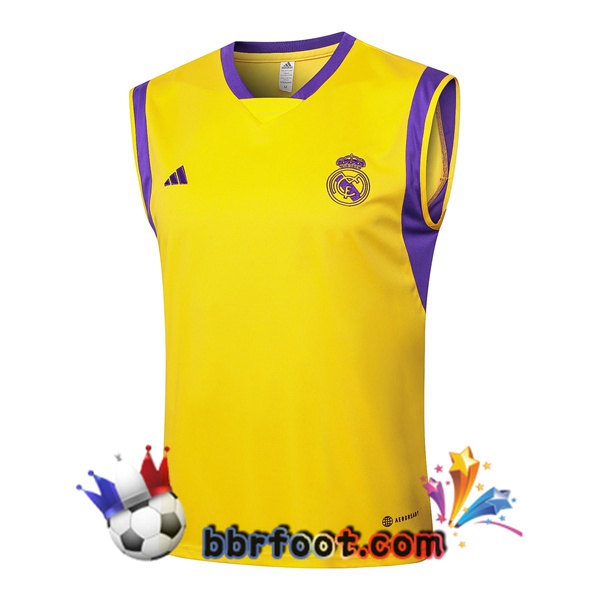 Gilet Foot Real Madrid Jaune 2024/2025