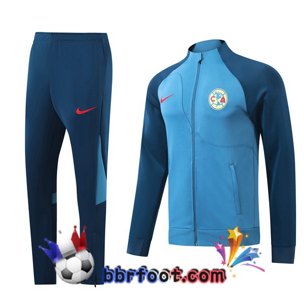 Survetement Foot - Veste Club America Bleu 2024/2025
