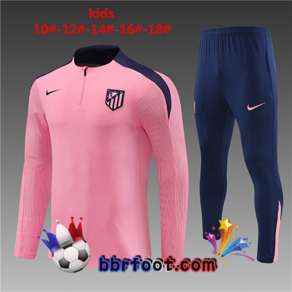 Survetement Foot Atletico Madrid Enfant Rose 2024/2025