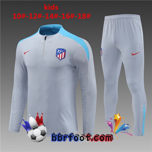 Survetement Foot Atletico Madrid Enfant Gris 2024/2025