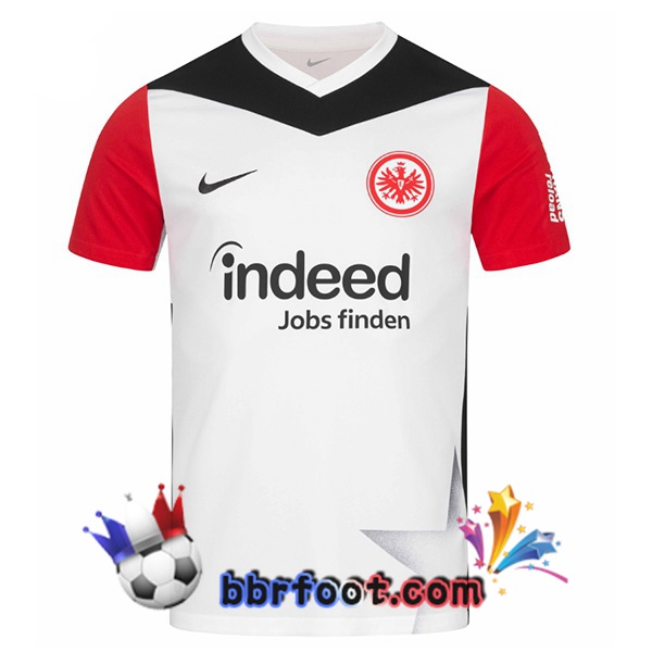 Maillot Foot Eintracht Frankfurt Domicile Blanc Rouge 2024/2025