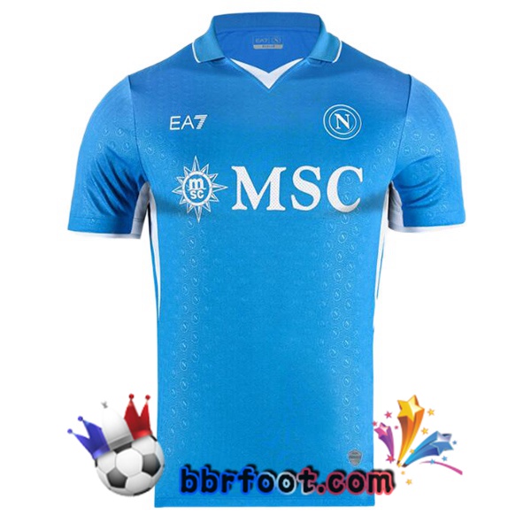 Maillot Foot SSC Naples Domicile Bleu 2024/2025