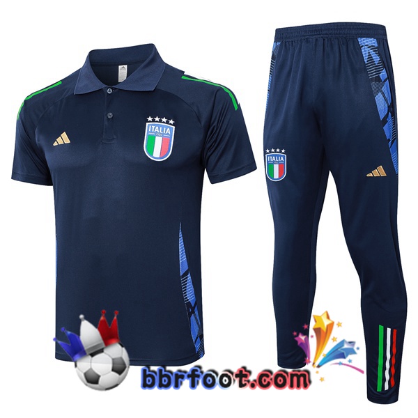 Polo Foot Italie + Pantalon Bleu Royal 2024/2025