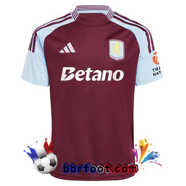 Maillot Foot Aston Villa Domicile Rouge 2024/2025