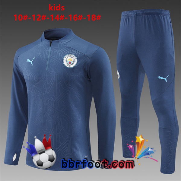 Survetement Foot Manchester City Enfant Bleu Royal 2024/2025