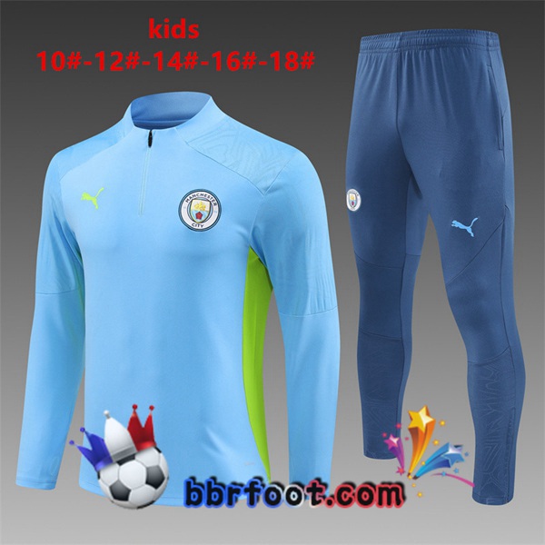 Survetement Foot Manchester City Enfant Bleu 2024/2025