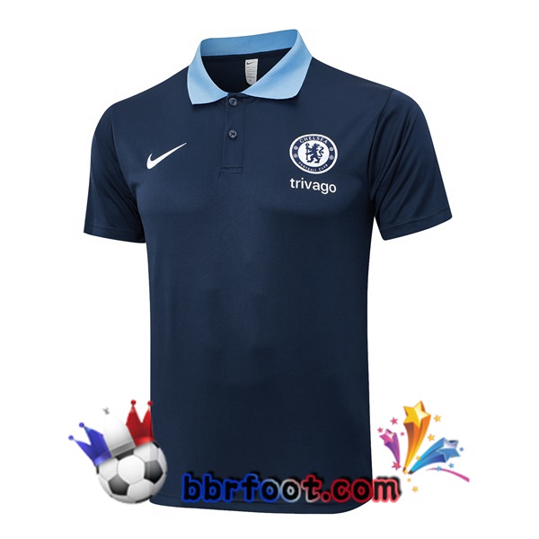 Polo Foot FC Chelsea Bleu Royal 2024/2025