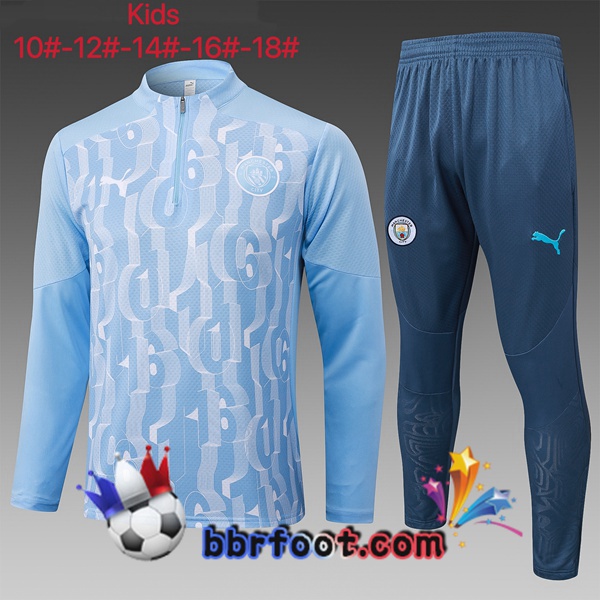 Survetement Foot Manchester City Enfant Bleu 2025/2026