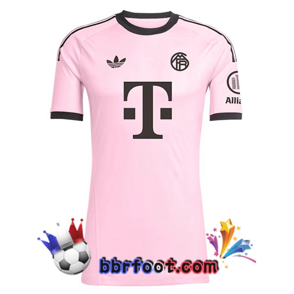 Maillot Foot Bayern Munich Gardien de but Rose 2025/2026 Maillot Foot Bayern Munich Gardien de but Rose 2025/2026