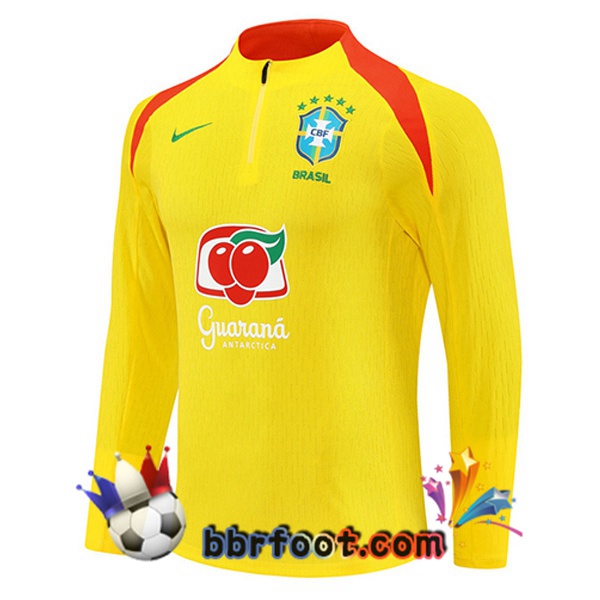 Sweatshirts Homme Bresil Jaune 2025/2026 Sweatshirts Homme Bresil Jaune 2025/2026