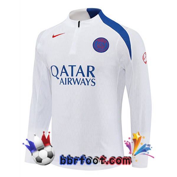 Sweatshirts Homme Paris PSG Blanc 2025/2026 Sweatshirts Homme Paris PSG Blanc 2025/2026