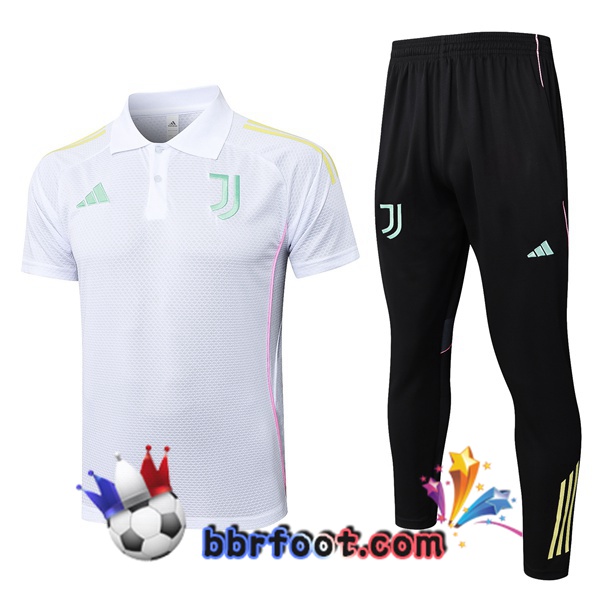 Polo Foot Juventus + Pantalon Blanc 2025/2026 Polo Foot Juventus + Pantalon Blanc 2025/2026