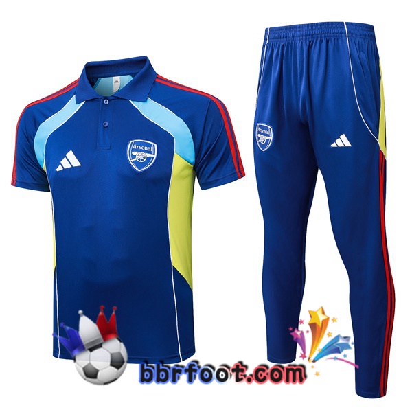 Polo Foot Arsenal + Pantalon Bleu 2025/2026 Polo Foot Arsenal + Pantalon Bleu 2025/2026