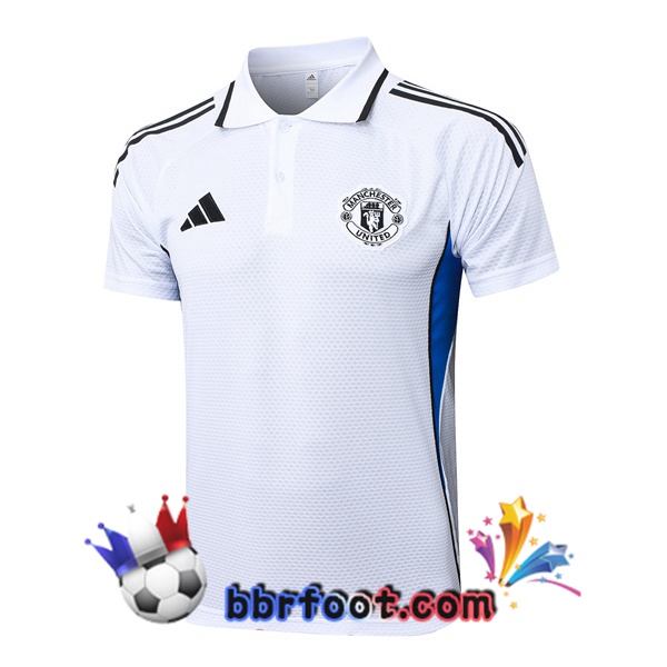 Polo Foot Manchester United Blanc 2025/2026 Polo Foot Manchester United Blanc 2025/2026