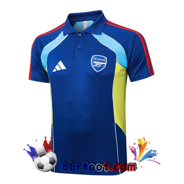 Polo Foot Arsenal Bleu 2025/2026 Polo Foot Arsenal Bleu 2025/2026