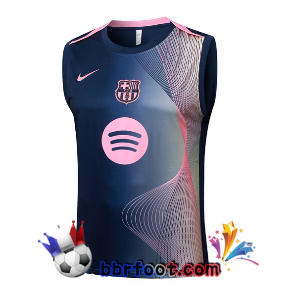 Gilet Foot FC Barcelone Rose Bleu Royal 2025/2026 Gilet Foot FC Barcelone Rose Bleu Royal 2025/2026