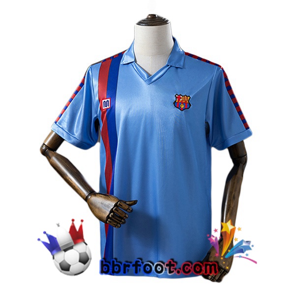 Maillot Foot FC Barcelone Retro Exterieur Bleu 1987-1991 Maillot Foot FC Barcelone Retro Exterieur Bleu 1987-1991