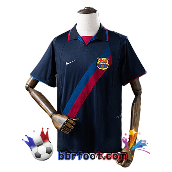 Maillot Foot FC Barcelone Retro Exterieur Bleu Royal 2002-2003 Maillot Foot FC Barcelone Retro Exterieur Bleu Royal 2002-2003