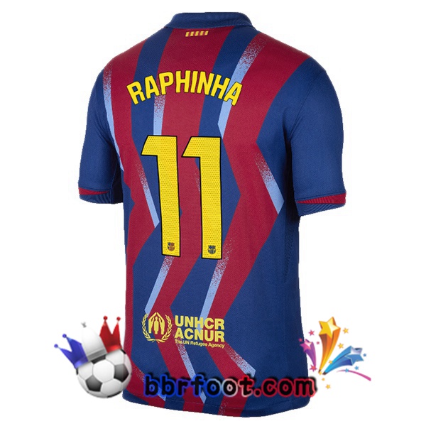 Maillot Foot FC Barcelone (RAPHINHA 11) Quatrieme Bleu Rouge 2025/2026 Maillot Foot FC Barcelone (RAPHINHA 11) Quatrieme Bleu Rouge 2025/2026