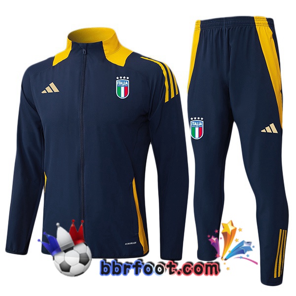 Survetement Foot - Veste Italie Bleu Royal 2025/2026
