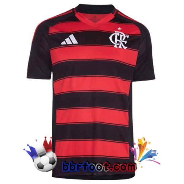 Maillot Foot Flamengo Domicile Rouge Noir 2025/2026