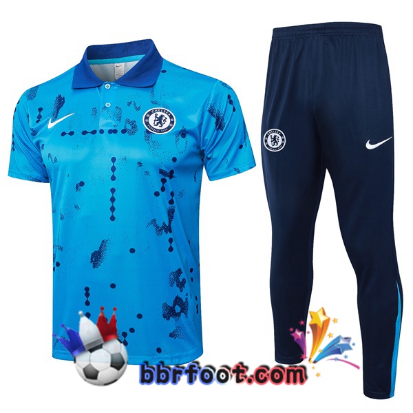 Polo Foot FC Chelsea + Pantalon Bleu 2025/2026