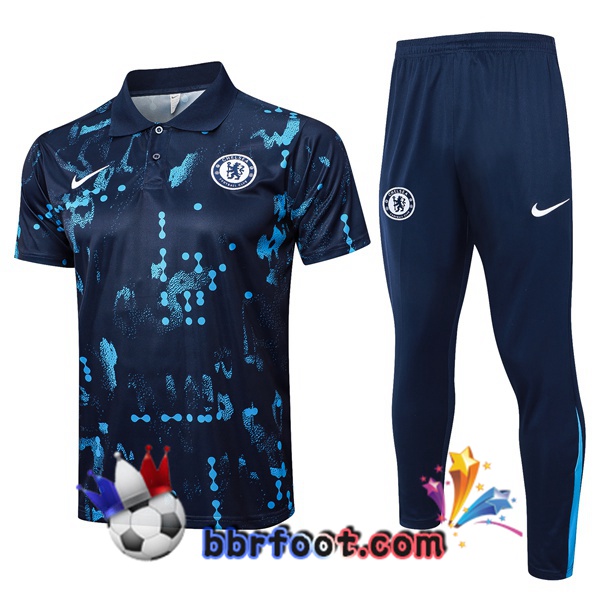 Polo Foot FC Chelsea + Pantalon Bleu Royal 2025/2026