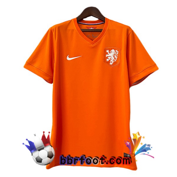 Maillot Foot Paesi Bassi Retro Domicile Orange 2014
