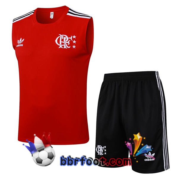 Gilet Foot Flamengo + Shorts Rouge 2025/2026