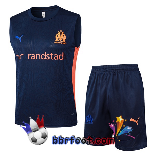 Gilet Foot Marseille OM + Shorts Bleu Royal 2025/2026