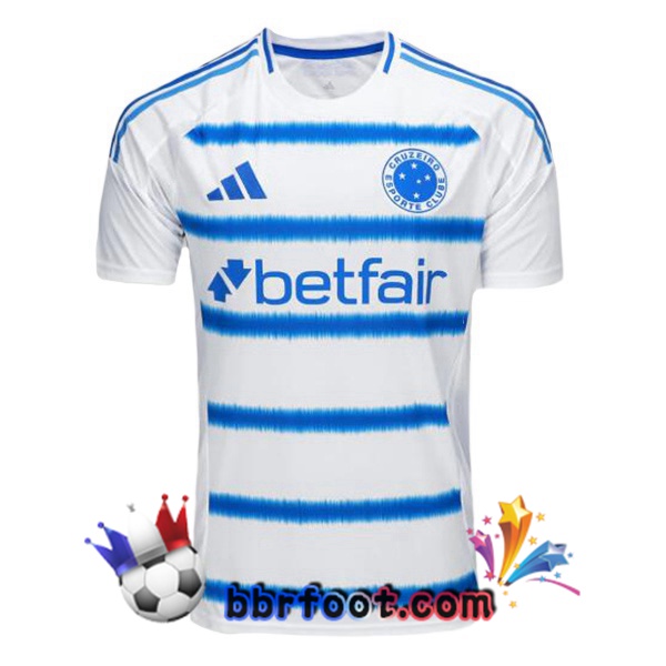 Maillot Foot Cruzeiro EC Exterieur Blanc Bleu 2025/2026