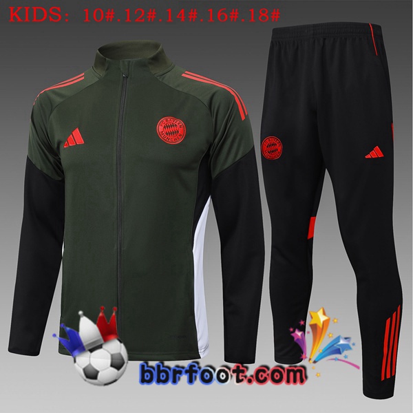 Survetement Foot - Veste Bayern Munich Enfant Vert 2025/2026