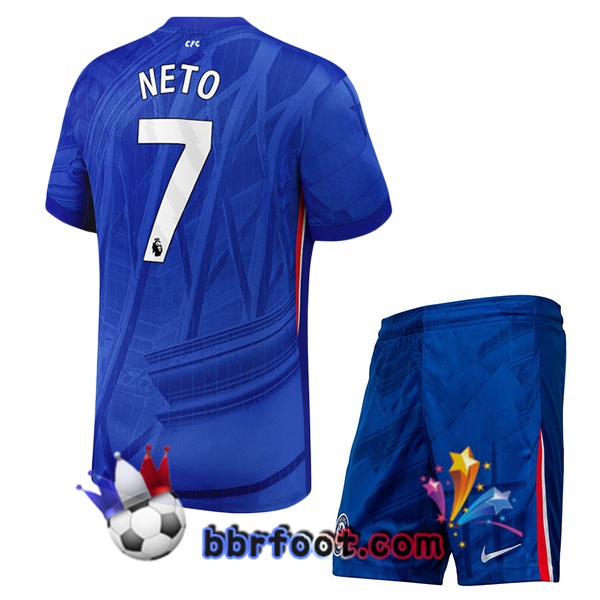 Maillot Foot FC Chelsea (Neto 7) Enfant Domicile Bleu 2025/2026