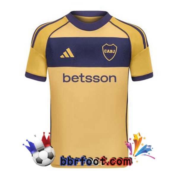 Maillot Foot Boca Juniors Exterieur Jaune 2025/2026