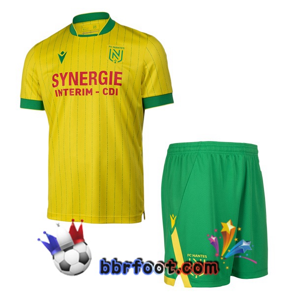 Maillot Foot FC Nantes Enfant Domicile Jaune 2025/2026