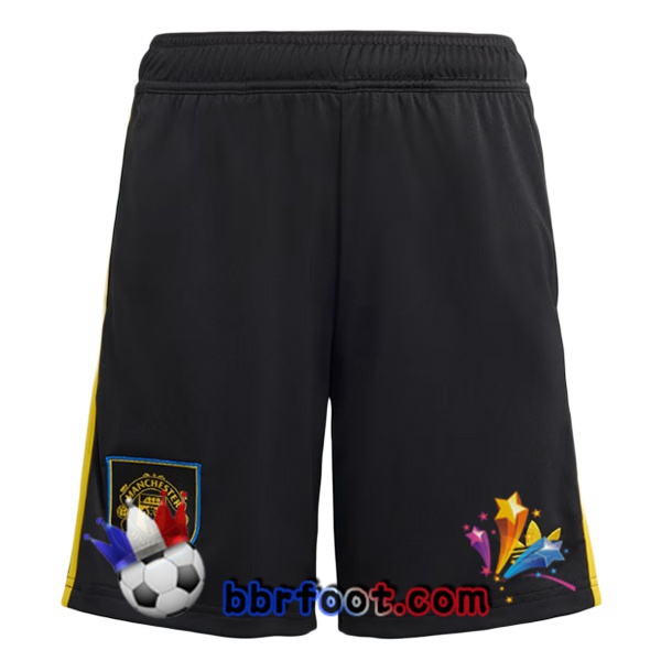 Short Foot Manchester United Third Noir 2025/2026