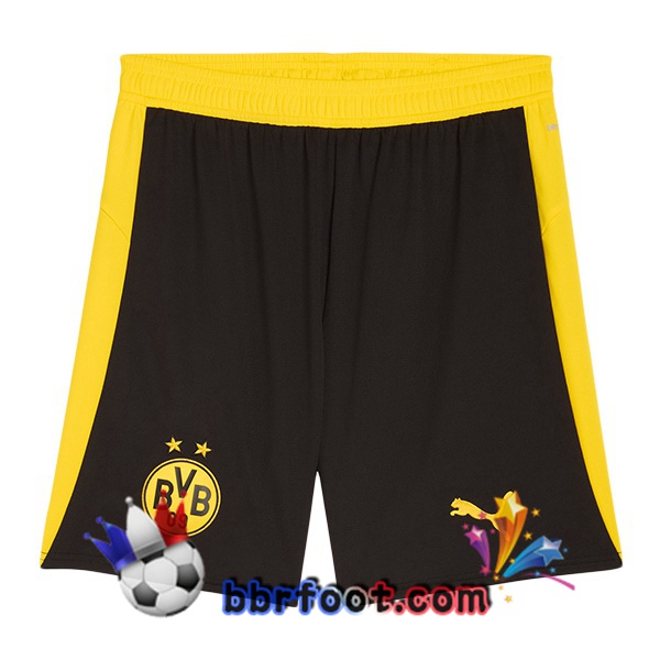 Short Foot Dortmund BVB Domicile Noir Jaune 2025/2026