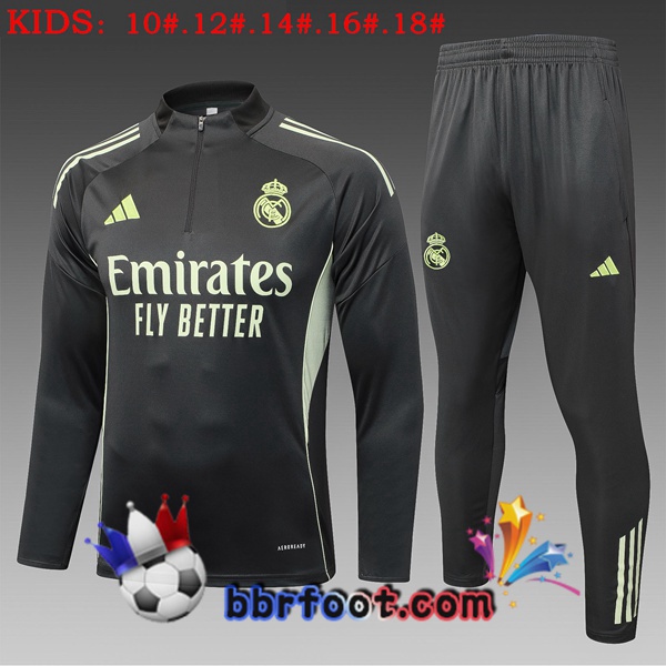 Survetement Foot Real Madrid Enfant Gris 2025/2026