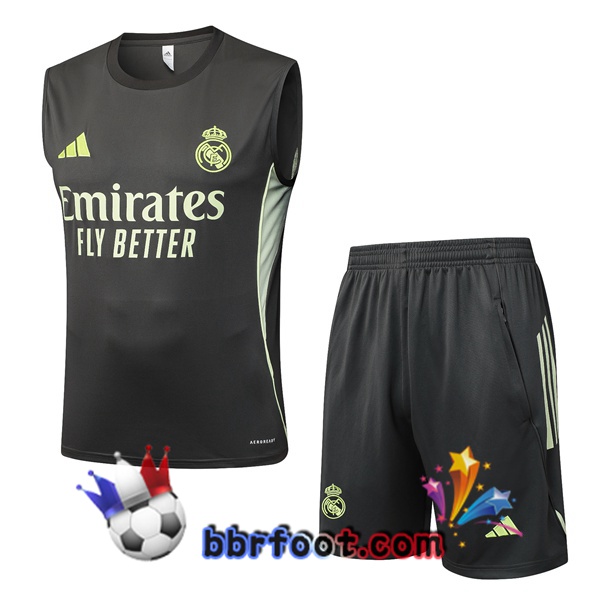Gilet Foot Real Madrid + Shorts Vert 2025/2026