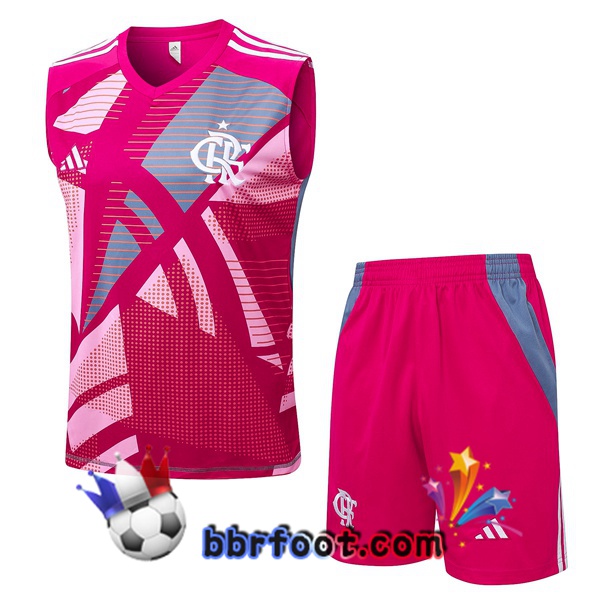 Gilet Foot Flamengo + Shorts Rose 2025/2026