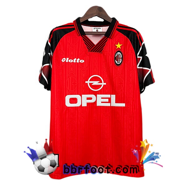 Maillot Foot AC Milan Retro Rouge Édition Spéciale 1997-1998