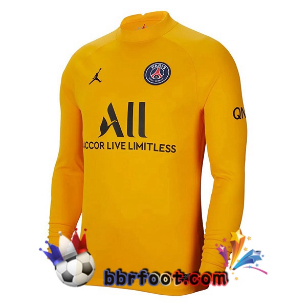 Maillot Foot Paris PSG Gardien de but Jaune 21/22