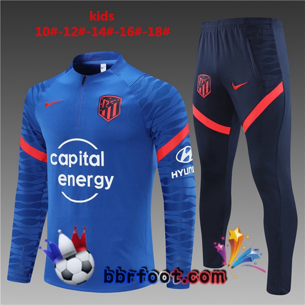 Survetement Foot Atletico Madrid Enfant Bleu 21/22