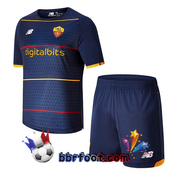 Maillot Foot AS Roma Enfant Quatrieme Bleu 21/22