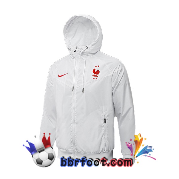 Veste A Capuche France Blanc 21/22
