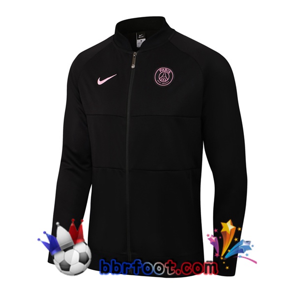Veste Foot Paris PSG Noir 21/22 Veste Foot Paris PSG Noir 21/22