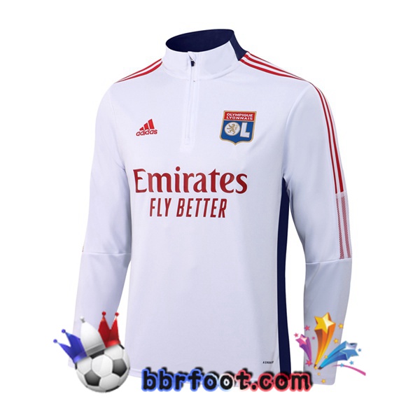 Sweatshirts Homme Lyon OL Blanc 21/22