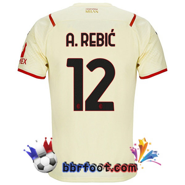 Maillot Foot AC Milan (A. REBIĆ 12) Exterieur 21/22